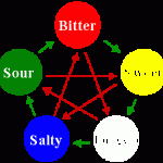 Figure 1. The Sheng and Ko cycle of flavors